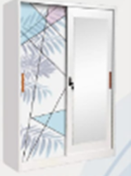 Lemari Pakaian Besi 2 Pintu (90) Palm